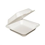 Contenant Refermable en Bagasse 9" x 9" 