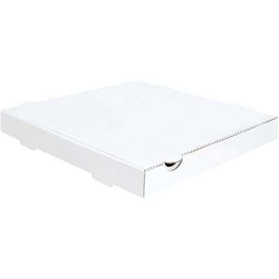 12" - Boite à PIZZA blanche en carton ondulé 
