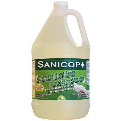 SANICOP - Savon à main lotion » Sans odeur 4L. SANICOP - Savon à main lotion » Sans odeur 4L.