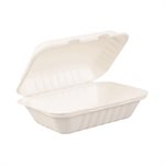 Contenant refermable en bagasse 6" x 9" 