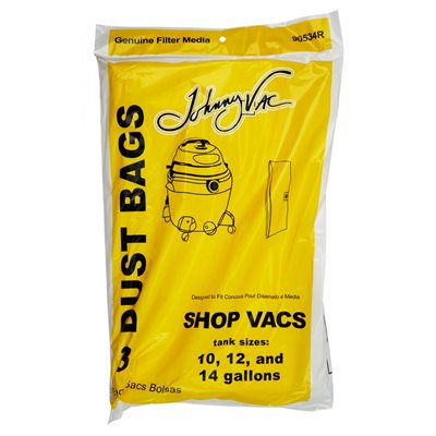 90534R - Sac aspirateur papier pour shopvac 45 à 64L. 90534R - Sac aspirateur papier pour shopvac 45 à 64L.